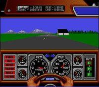 une photo d'Ã©cran de Race Drivin sur Nintendo Super Nes